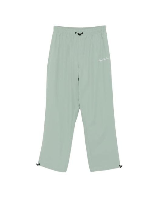 Sergio Tacchini Green Brunelleschi Drawstring-Waist Track Pants for men