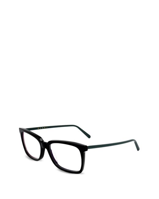 Marni White Square-Frame Glasses