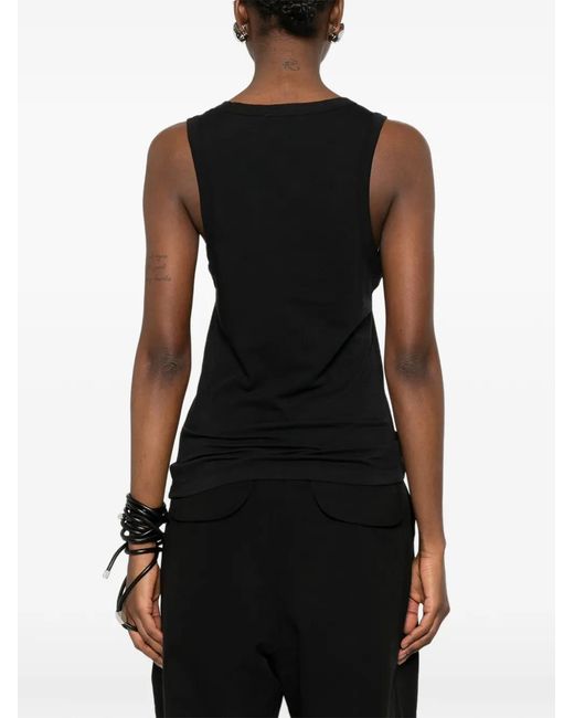 Entire studios Black Round-Neck Top