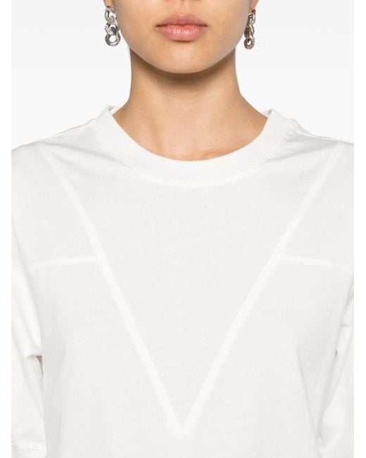 T-shirt à détails de coutures Thom Krom en coloris White