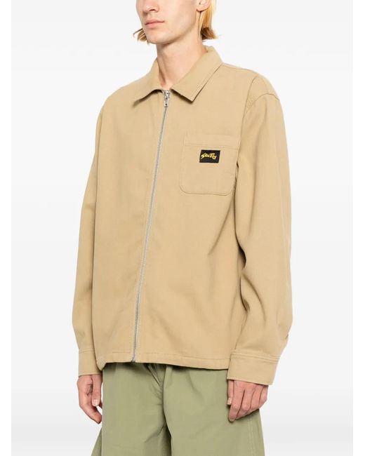 Stan Ray Natural Logo-Patch Shirt Jacket for men