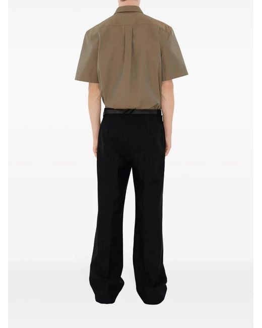 Burberry Brown Flap-Pocket Cotton Shirt for men