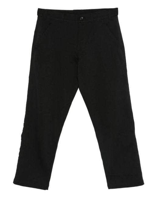 Comme des Garçons Black Button-Fastening Patch-Pocket Pants for men