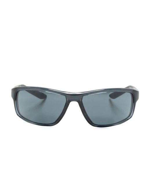 Nike Gray Rabid 22 Rectangle-frame Sunglasses