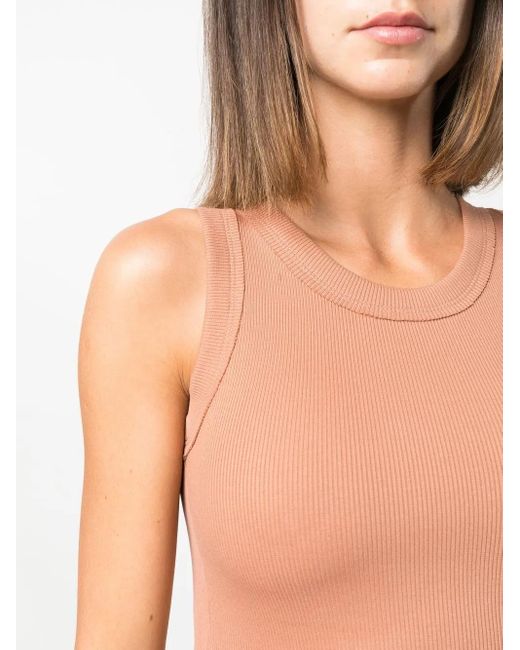 Styland Pink Fine-Ribbed Vest Top