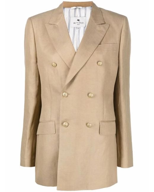 Etro Natural Jackets Dove Grey