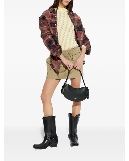 IRO Natural Belted Mini Skirt