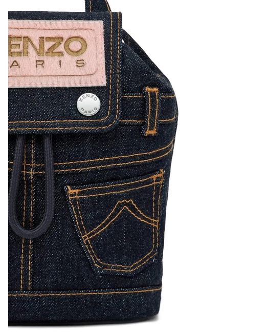 KENZO Blue Mini Five Pockets Backpack for men