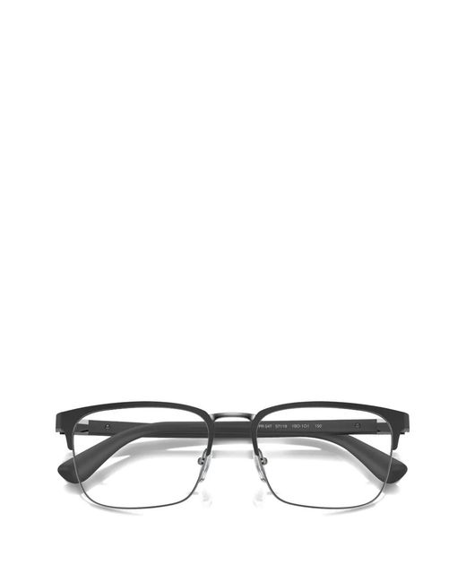 Prada Brille Mit Eckigem Gestell in White für Herren