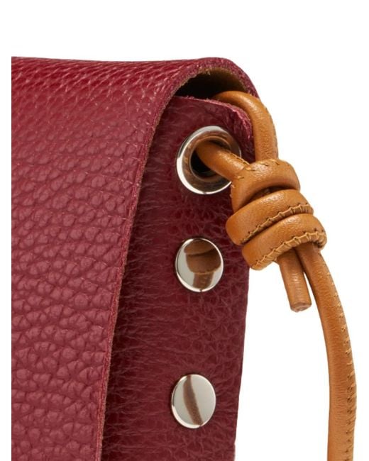 Zanellato Red Small Lettera Turn-Lock Shoulder Bag