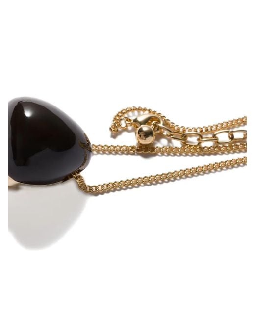 Collier Sautoir À Pendentif Miu Miu en coloris Metallic
