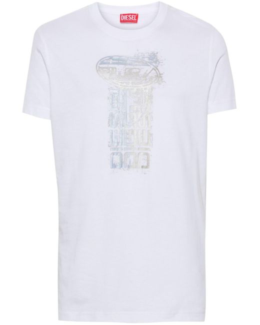 T-shirt T-Diegor-K68 di DIESEL in White da Uomo