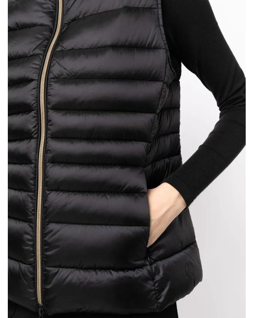 Save The Duck Black Lynn Quilted Vest