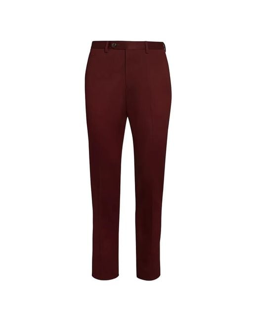 Ferragamo Red Slim-Fit Trousers for men