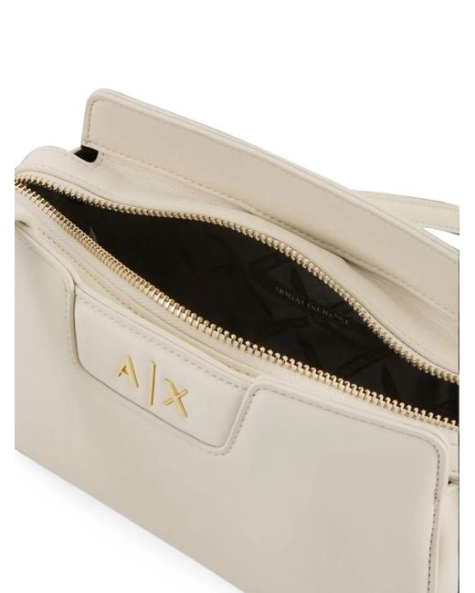 ARMANI EXCHANGE Natural Logo-Detail Cross Body Bag