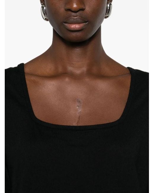 Dolce & Gabbana Black Klassischer Kaschmirpullover