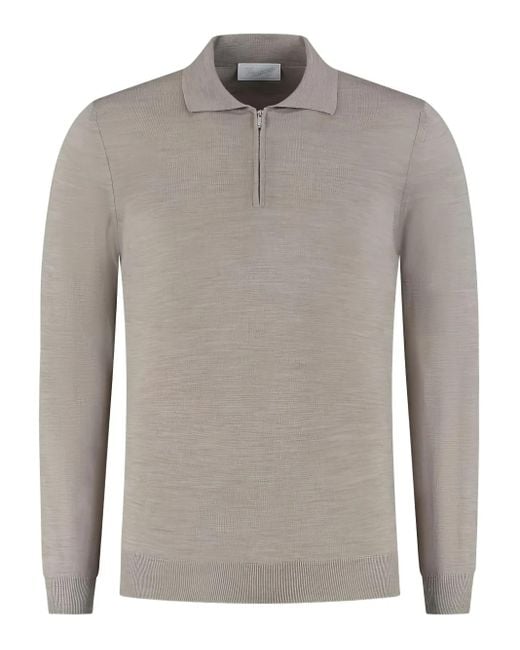 Maglione Con Mezza Zip di Marco Pescarolo in Gray da Uomo