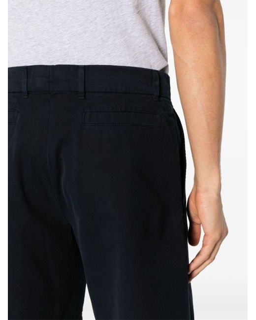 Brunello Cucinelli Blue Cotton Bermuda Shorts for men