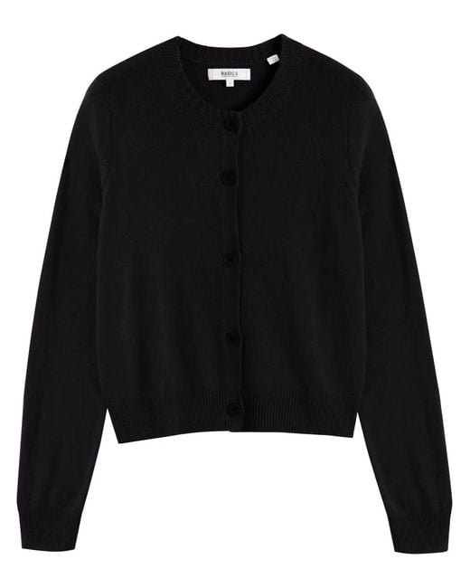 Chinti & Parker Black Crew-Neck Knitted Cardigan