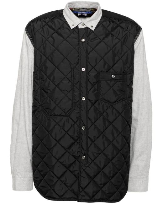 Junya Watanabe Black Quilted Shirt for men
