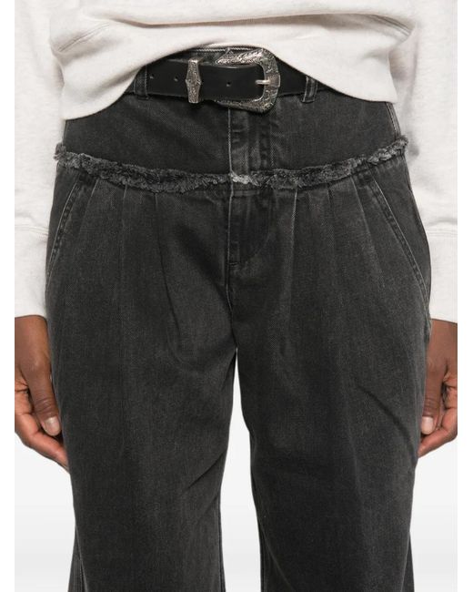 Vaqueros Con Pliegues Isabel Marant de color White