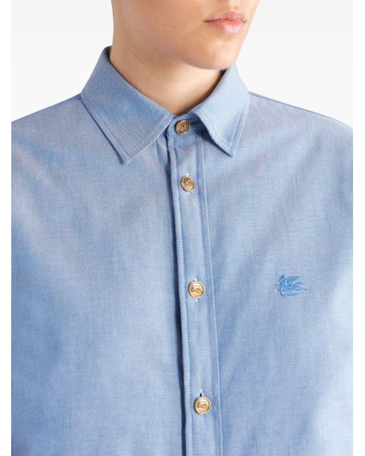 Etro Gewatteerd Shirtjack in het Blue