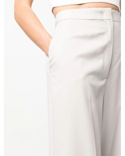 Fabiana Filippi White Wool Trousers