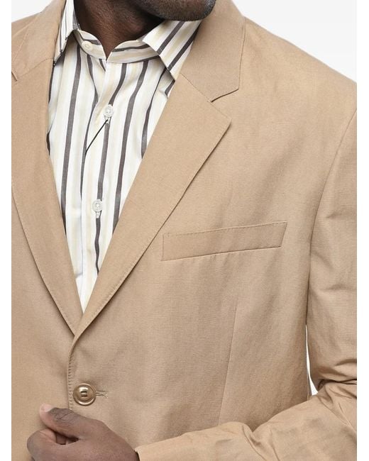 Givenchy Natural Single-Breasted Flap-Pocket Blazer for men