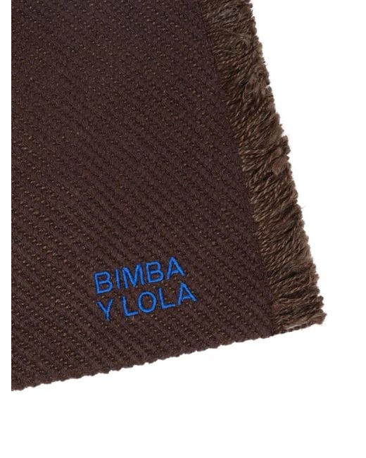 Bimba Y Lola Brown Schultertasche mit Fransen