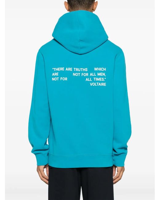 Zadig & Voltaire Blue Sanchi Photoprint Sweatshirt for men