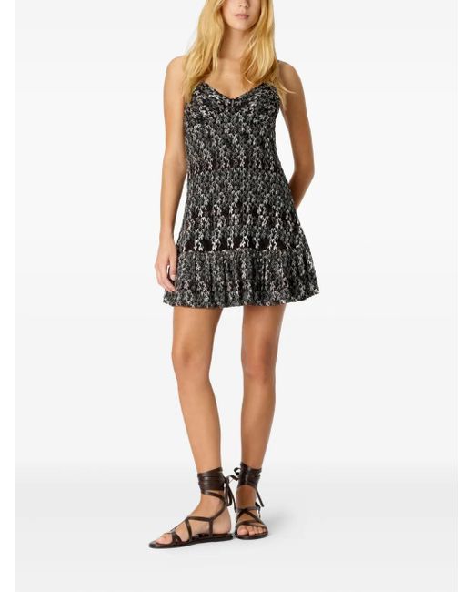 Missoni Black Abstract-Print Mini Dress