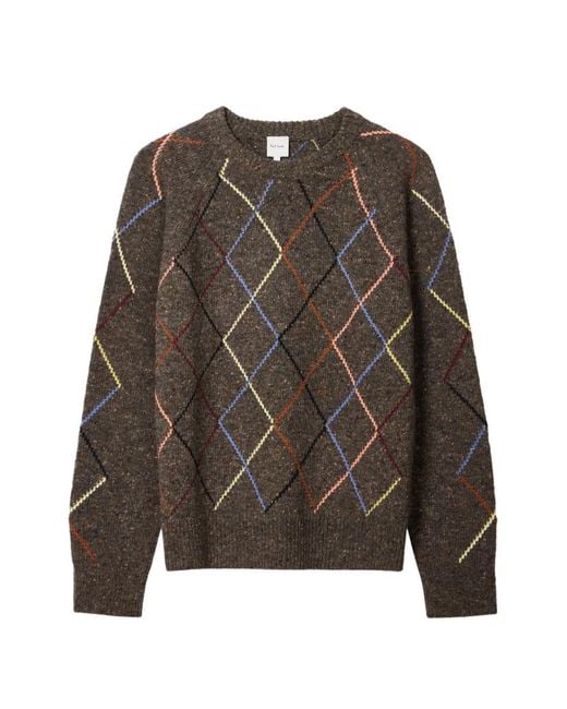Paul Smith Pullover Mit Argyle-Muster in Brown für Herren