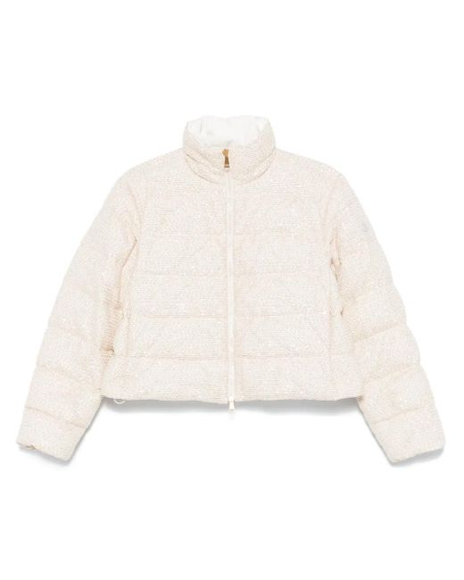 Moncler White Thoirys Jacket
