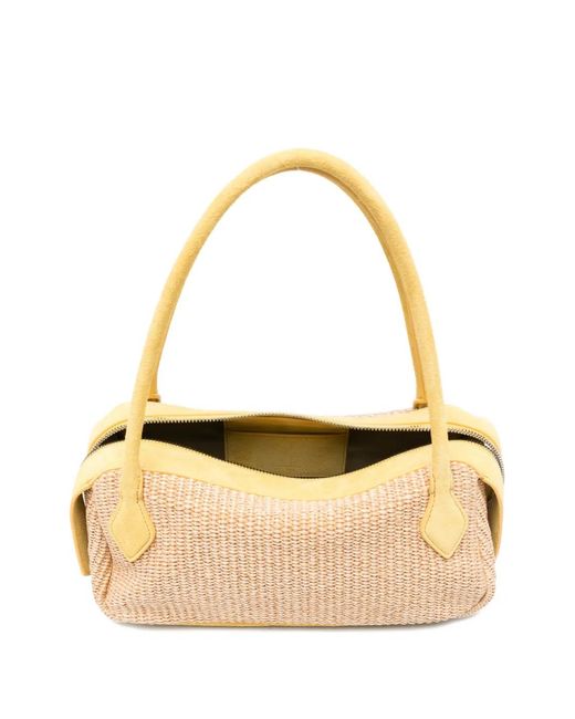 MINOBOSSI Metallic Small Anna Woven Shoulder Bag