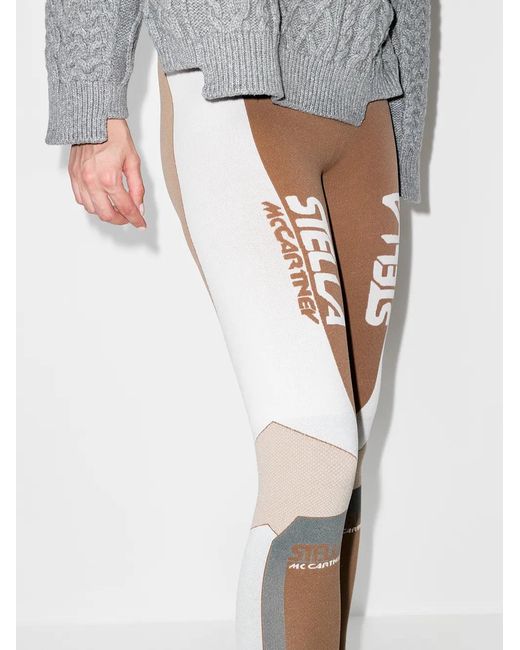 Stella McCartney Multicolor Intarsia-Knit Panelled Leggings