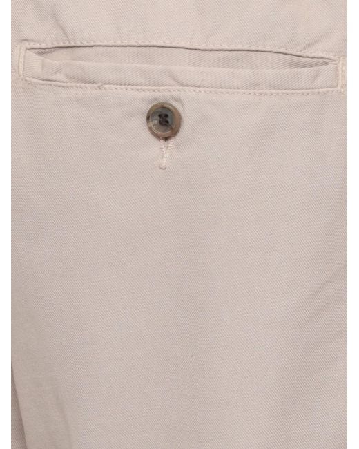 Myths White Drawstring-Waist Bermuda Shorts for men