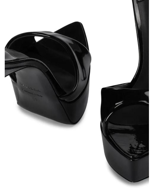 Le Silla Black Uma Platform Mules