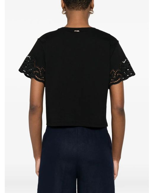 Twinset Black Lace T-Shirt