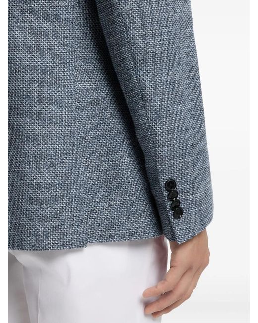 Boss Blue Buttoned Blazer for men