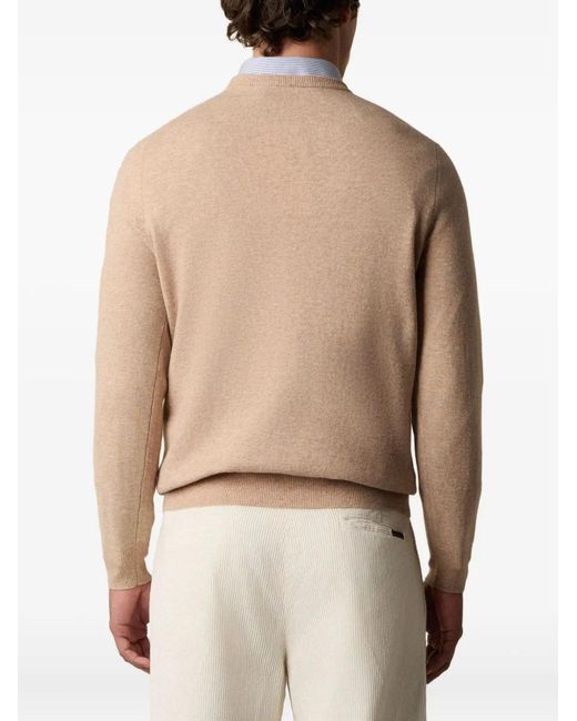 Brooks Brothers Natural Lambswool Crew-Neck Sweater for men