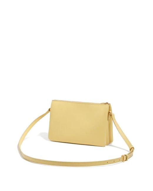 Bimba Y Lola Natural Mini Leather Triple Clutch Bag
