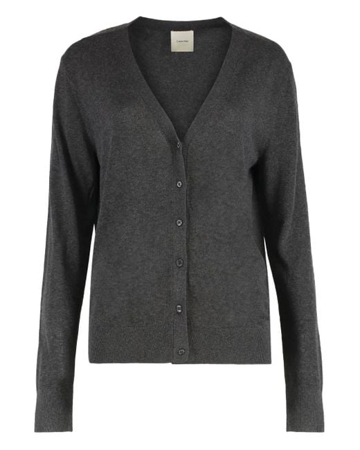 Calvin Klein Black Buttoned Cardigan