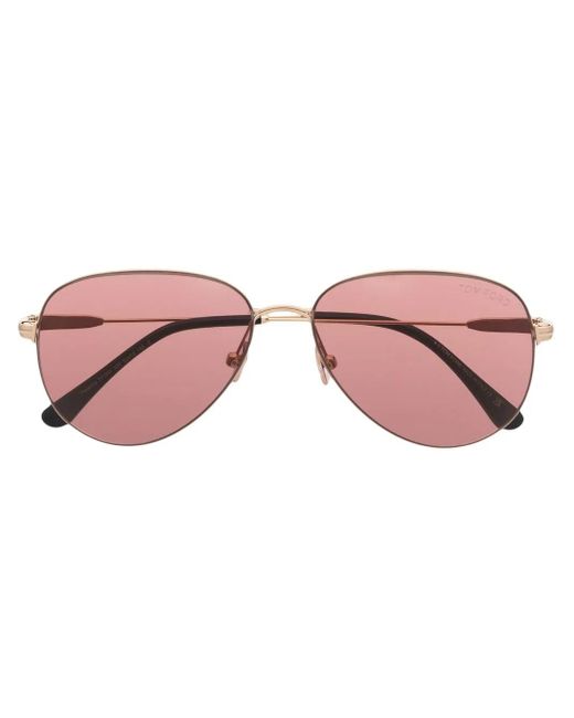 Tom Ford Pink Pilot Frame Sunglasses