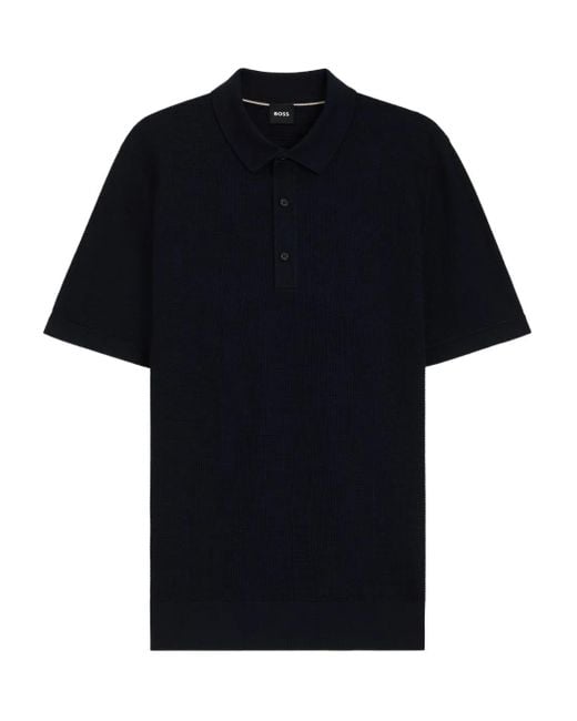 メンズ Boss ショートスリーブ ポロシャツ Black