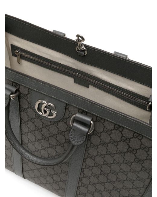 Gucci Black GG Canvas Tote Bag for men