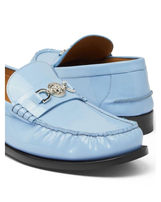 Versace Blue Medusa '95 Leather Loafers - Men's - Calf Leather for men