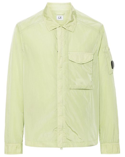 C P Company Yellow Chrome-r Pocket Shirt Jacket for men