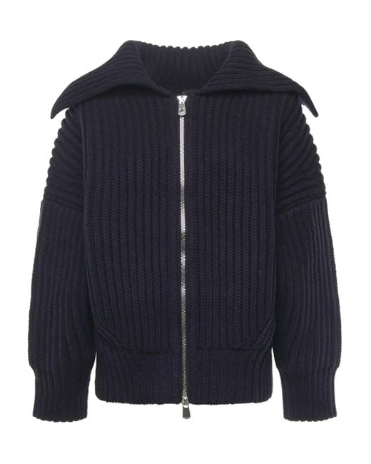 Pinko Blue Wide-Rib Cardigan<Br