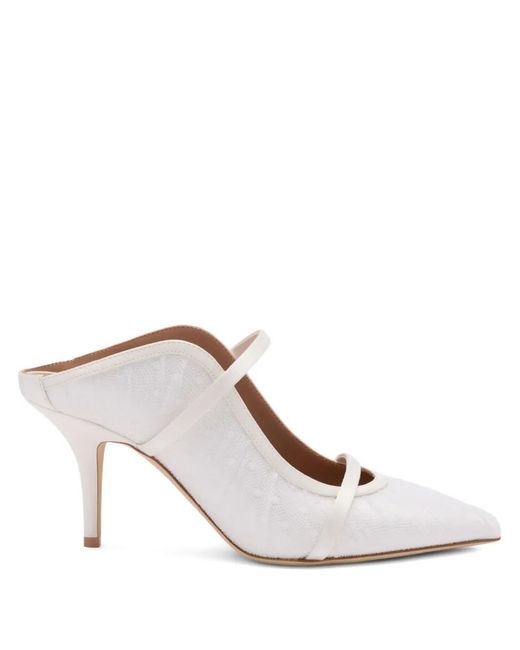 Malone Souliers White Maureen Mules