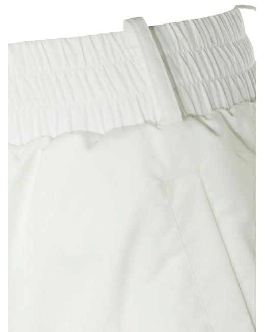 RAXXY White Ruffled Shorts